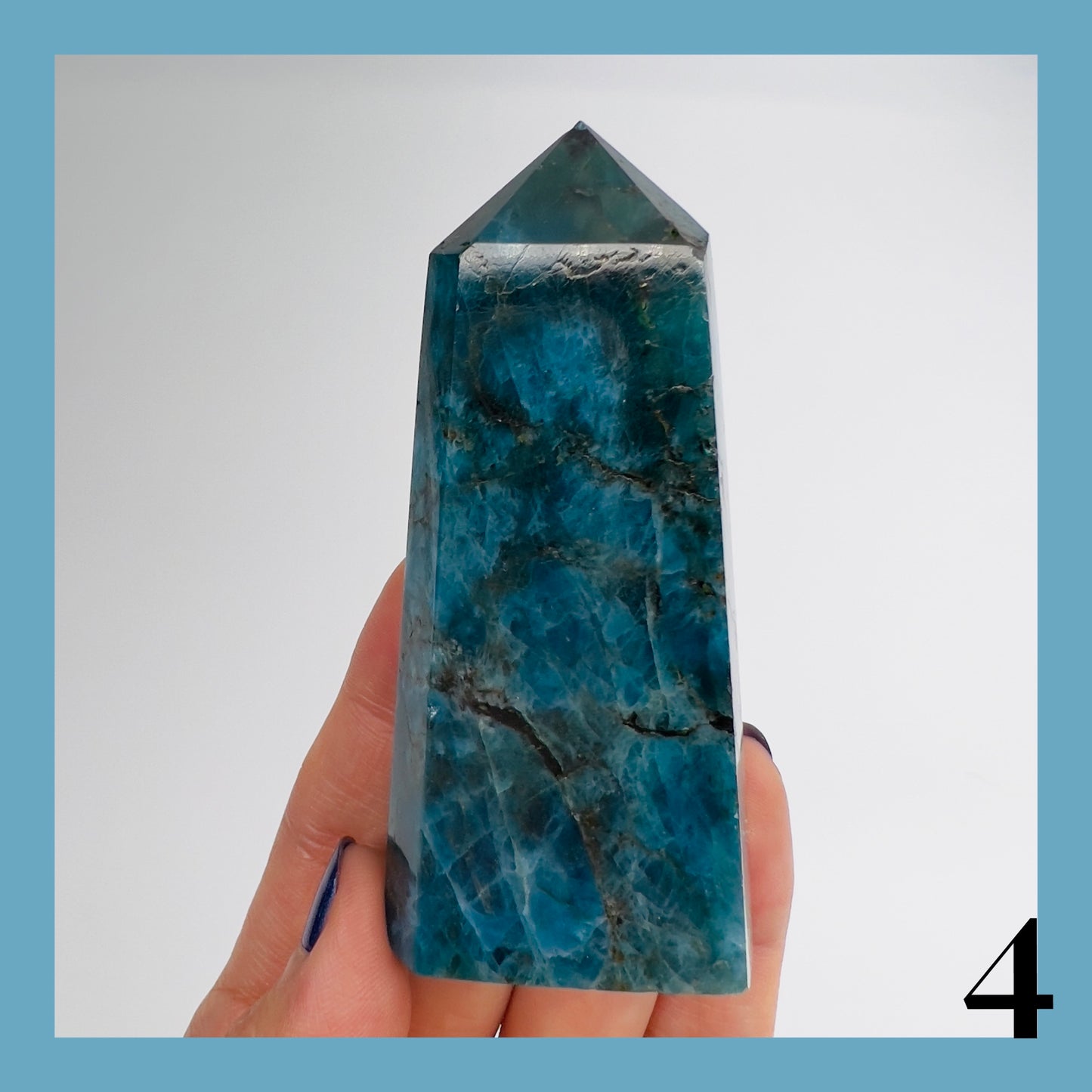 Natural Blue Apatite