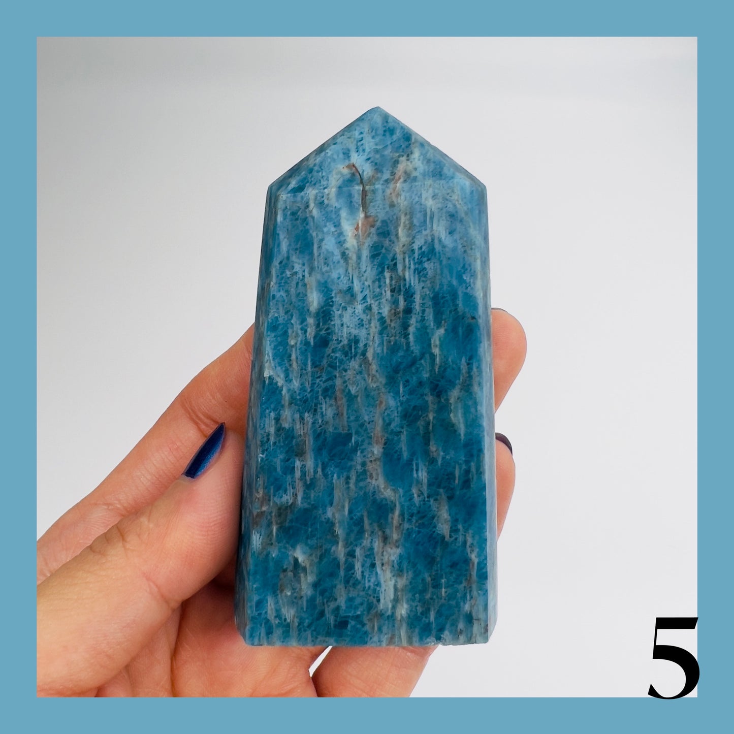 Natural Blue Apatite