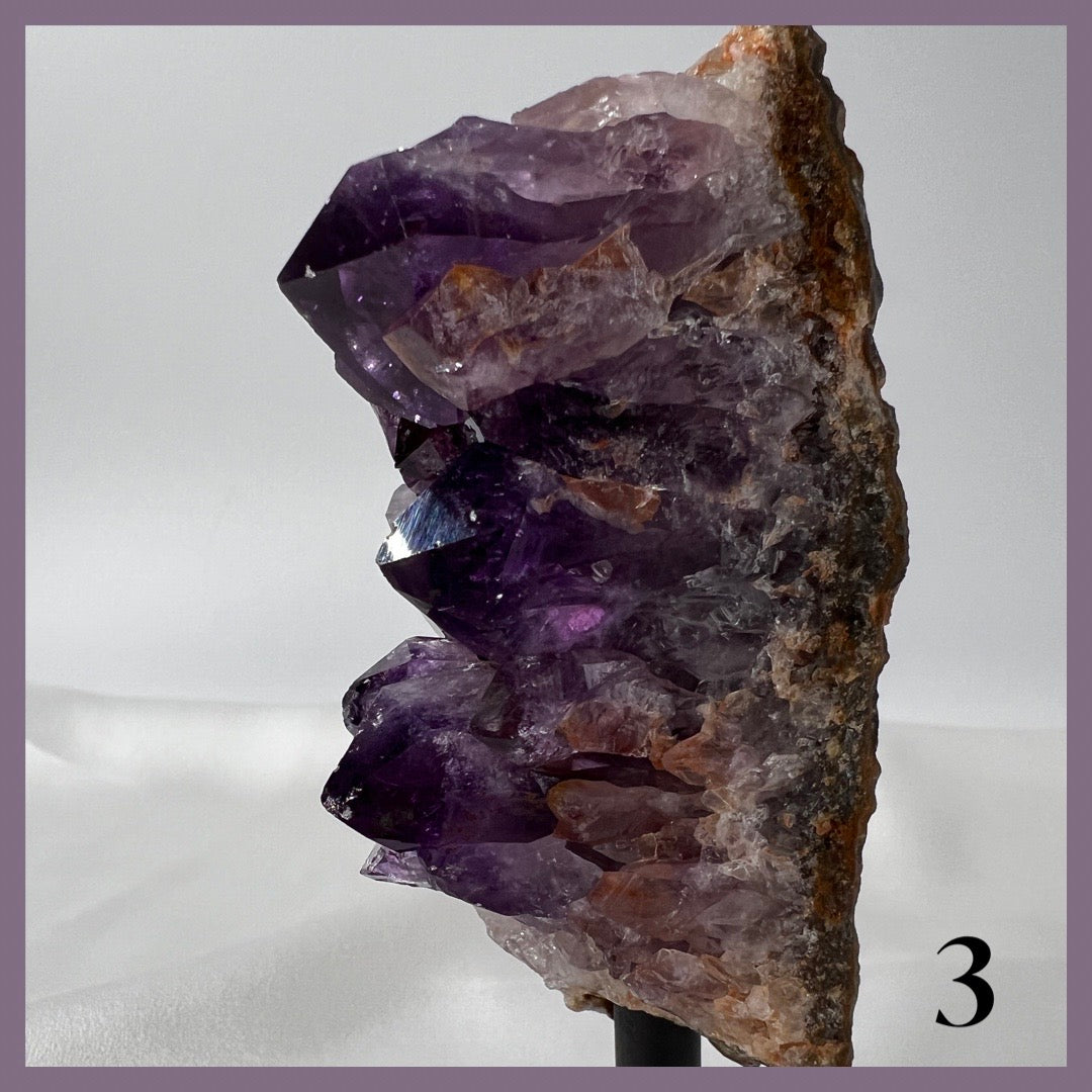 Brazilian Amethyst Geode Cluster w/ Stand