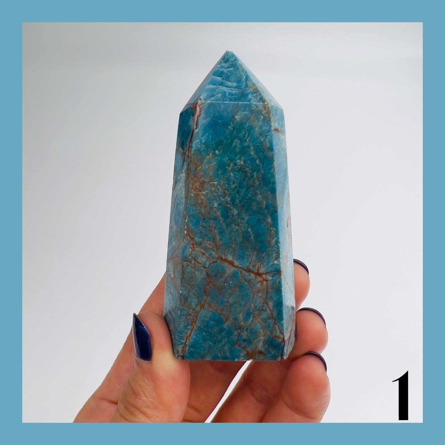 Natural Blue Apatite