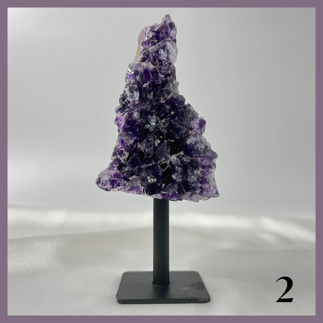 Brazilian Amethyst Geode Cluster w/ Stand