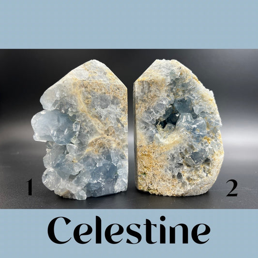 Natural Celestine Towers