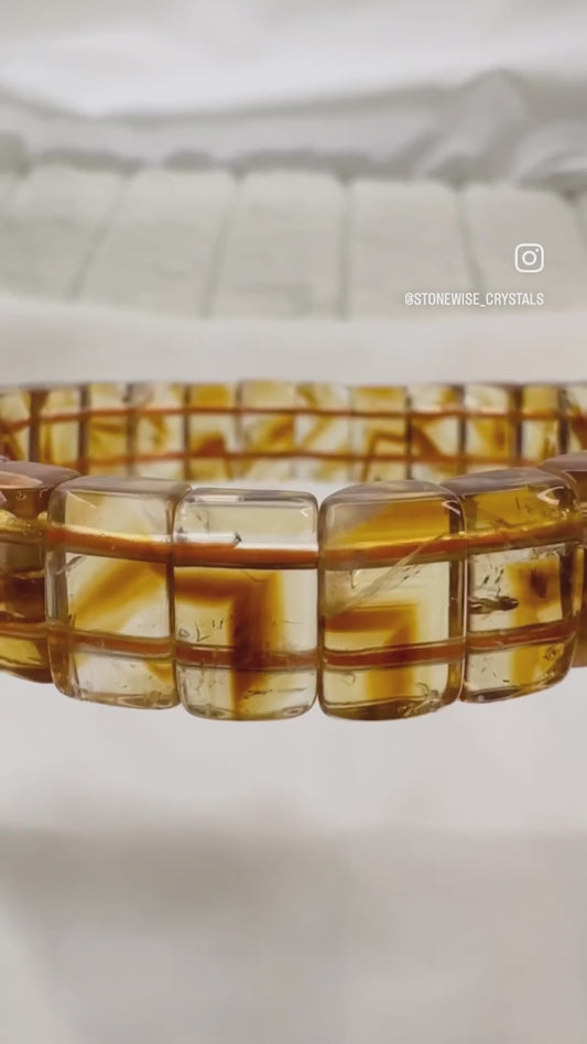 [Rare] Golden Pyramid Citrine Bracelet