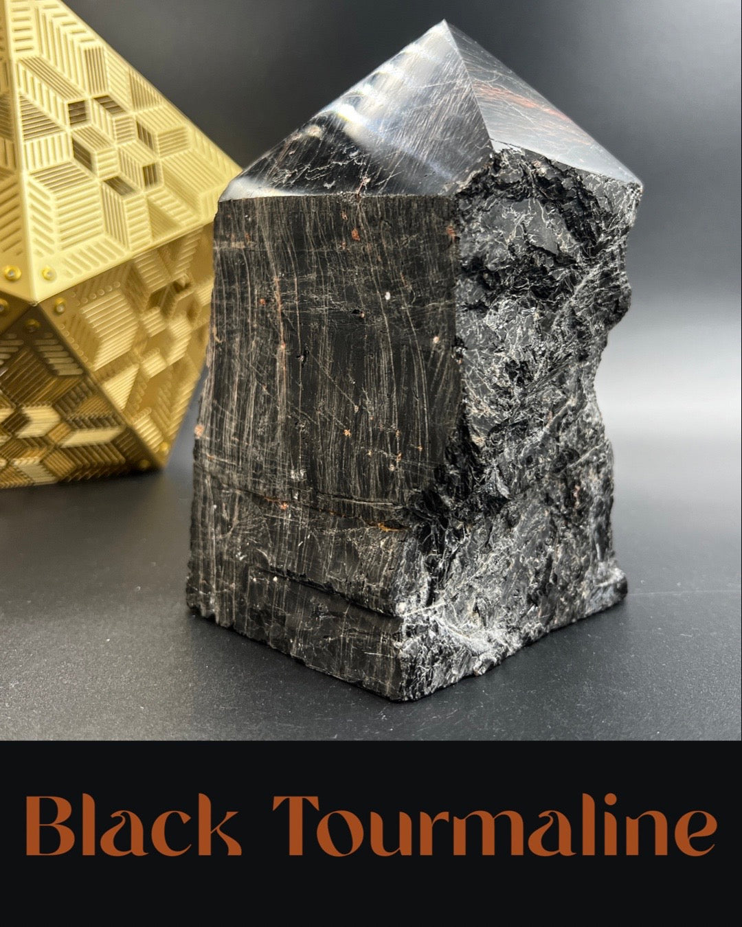 Black Tourmaline Guardian Tower